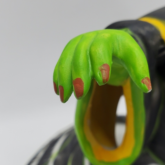 Vintage Witch Candle Holder Figurine Ceramic Halloween Decoration 6.25 inch Tall - Picture 3 of 16